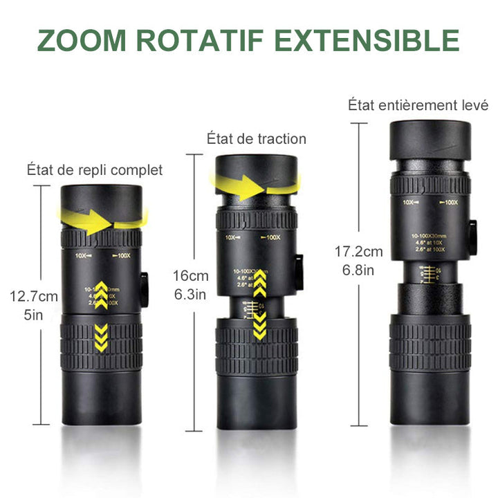 Super Telephoto Zoom Monokulært Teleskop 4K | Luvikno