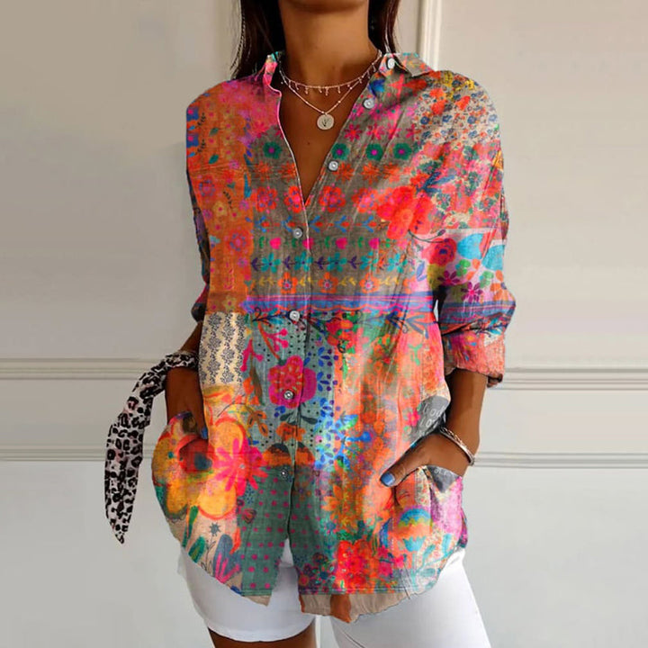 Luvik | Elegant Floral Print Pusero