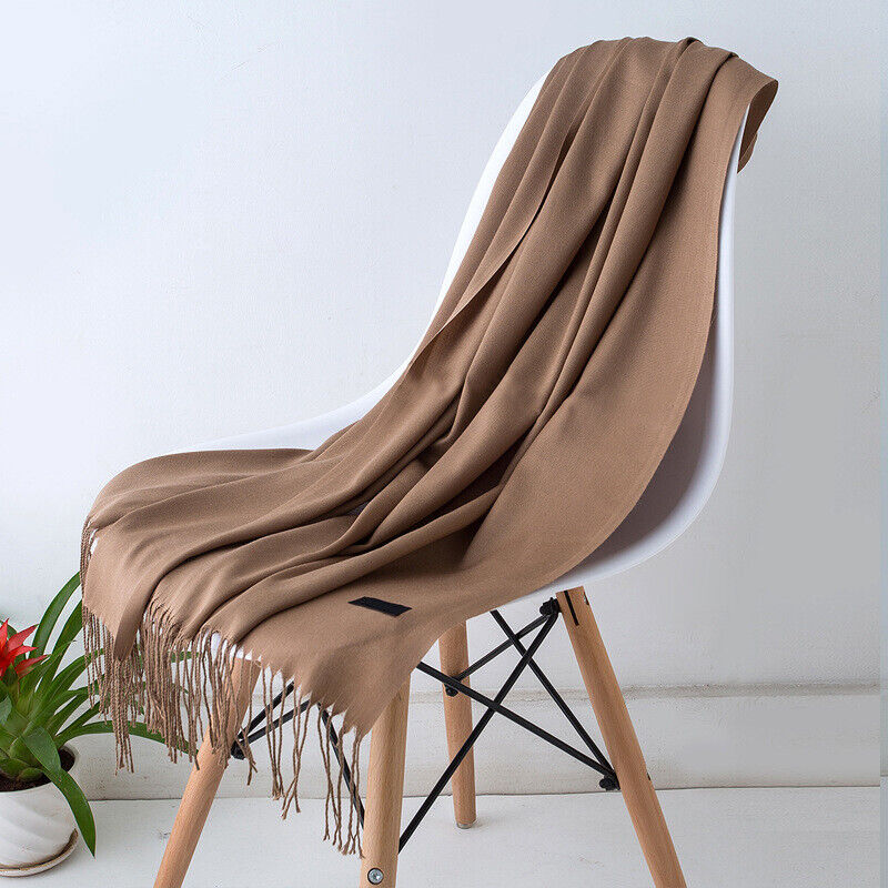 Cashmere skjerf for kvinner Myk Varm Vinter Sjall Luvikno
