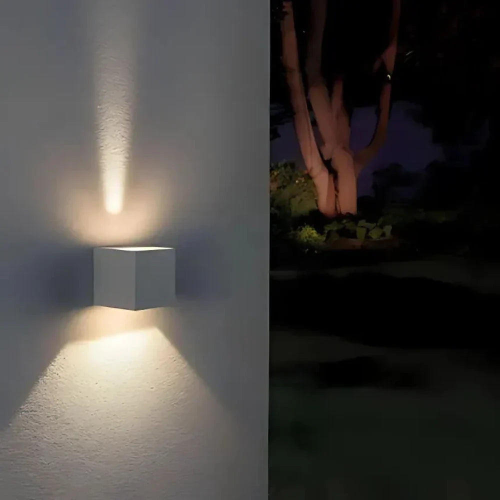 Moderne svart aluminium vegglampe Luvikno