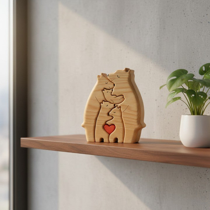 Loving Bears SammenkoLuviknoet Puslespill Dekor | Luvikno