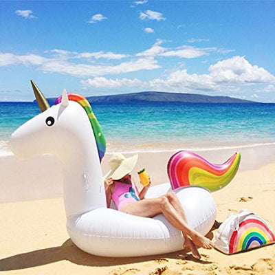Dame inflatable unicorn svømmebasseng leke Luvikno