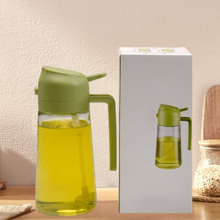 Dobbel utgang | 2 i 1 glass olje diffuser & dispenser | Luvikno