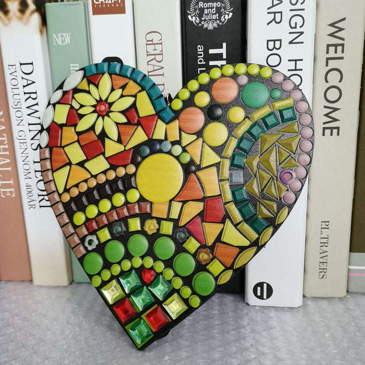 Large Garden Mosaic Heart Decoration | Luvikno
