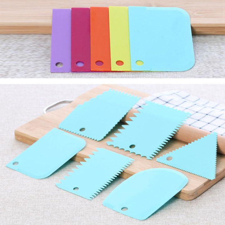 Cake Scraper Edge Decorating Set (6 PCS) | Luvikno