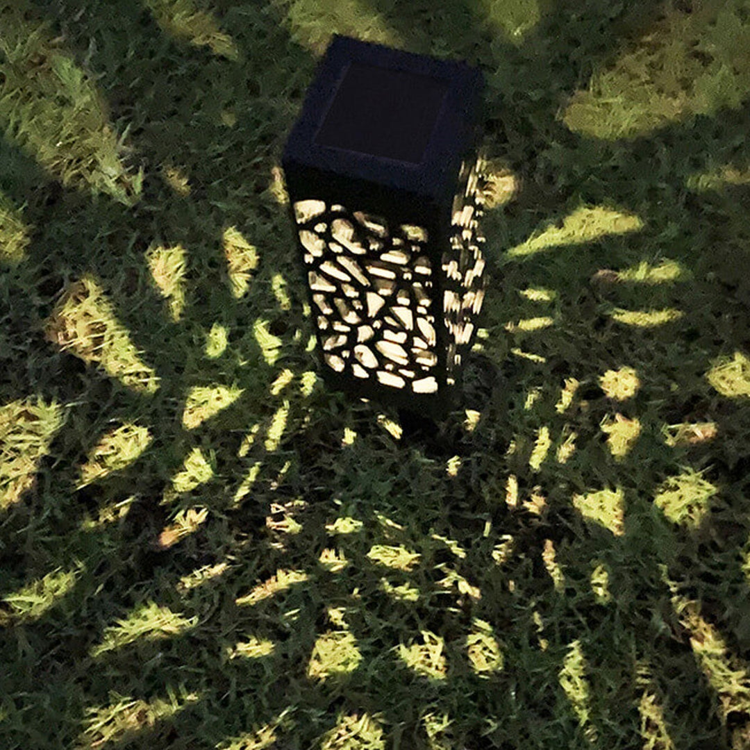 Kreativ Hullete Square Column LED Utendørs Gress Innsett Landskapslys | Luvikno