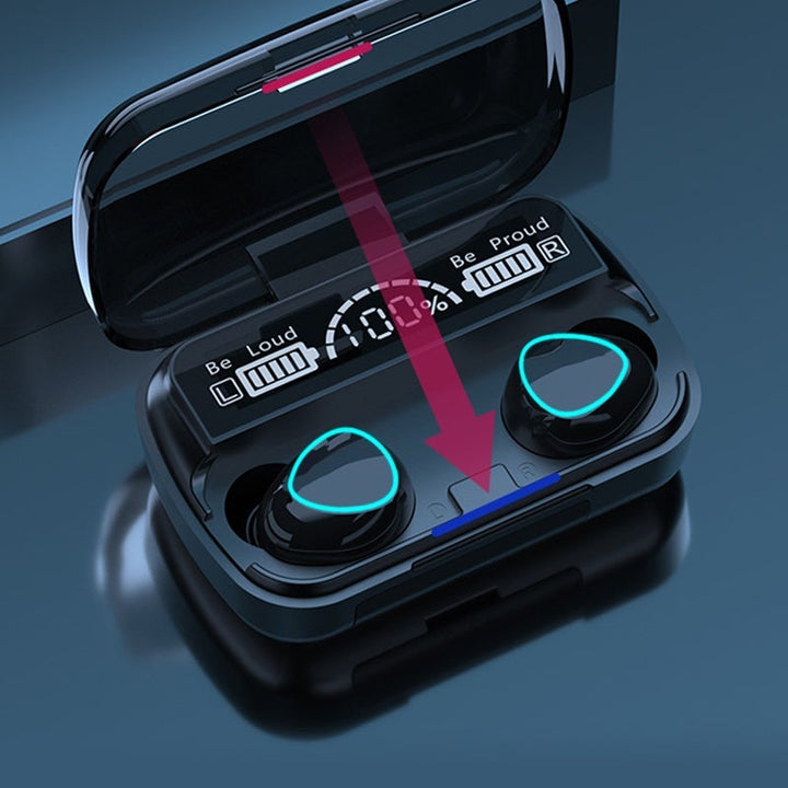 Luvikno | TWS Bluetooth 5.1 Stilige trådløse Bluetooth-hodetelefoner
