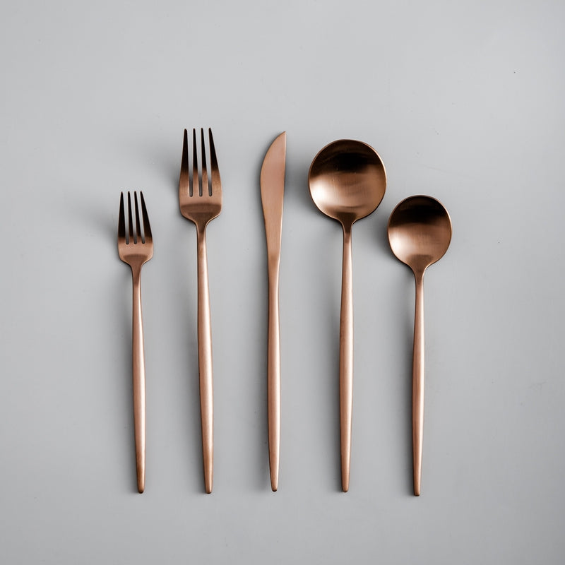 Luvikno | Minimalistisk Rustfritt Stål Bestikk Elegant Enkelhet
