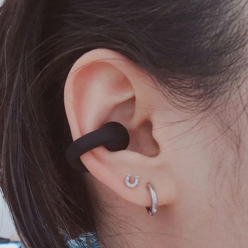 Bone conduction headphones with clip for the ear, wireless | luvikno