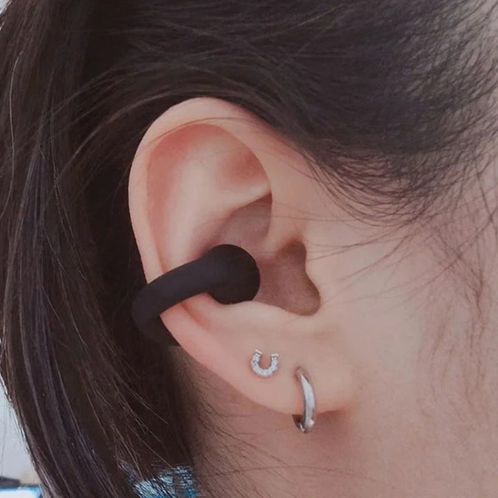 Bone conduction headphones with clip for the ear, wireless | luvikno