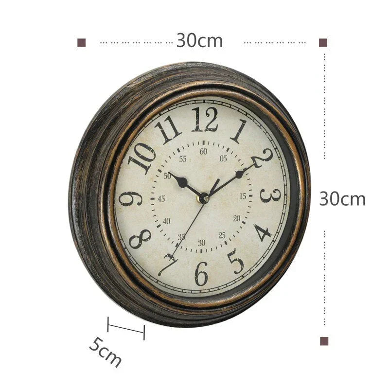 RusticCharm Vintage Veggklokke Luvikno