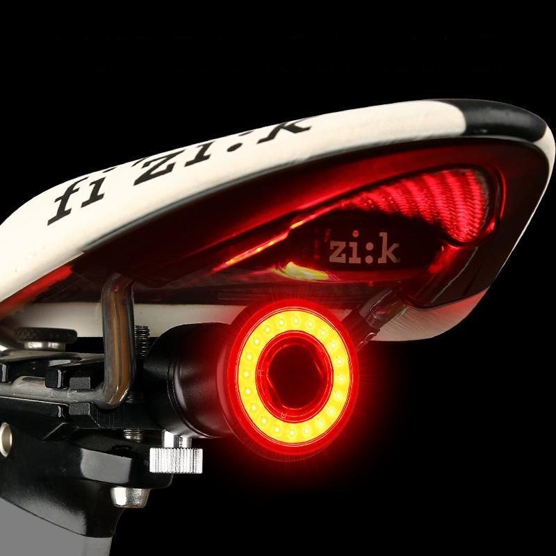 VeloSafe Slim – USB oppladbart intelligent sykkelbaklys med bremssensor | Luvikno