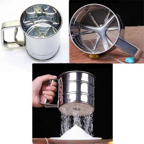 Mel Filter Rustfritt Stål - Med Håndtak & Smooth Filterbolle