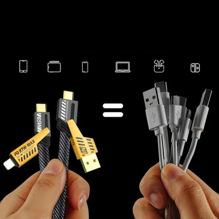 4 i 1 PD 65W Rasklade Kabel🔥Kjøp 2, få 1 gratis🔥 | Luvikno