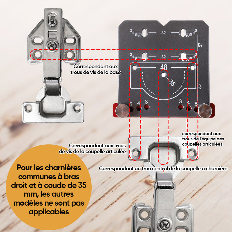 35 mm Hengsel Punch Locator | Luvikno