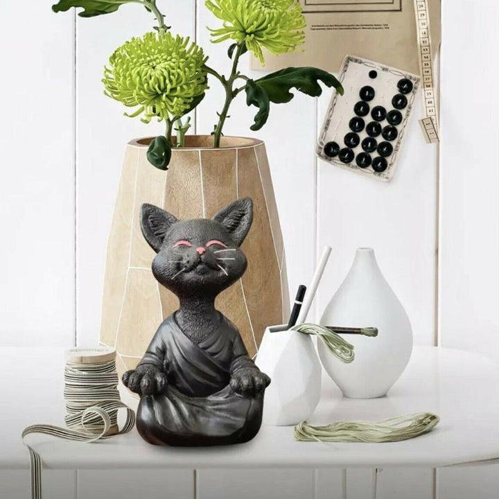 Happy Buddha Cat | Luvikno
