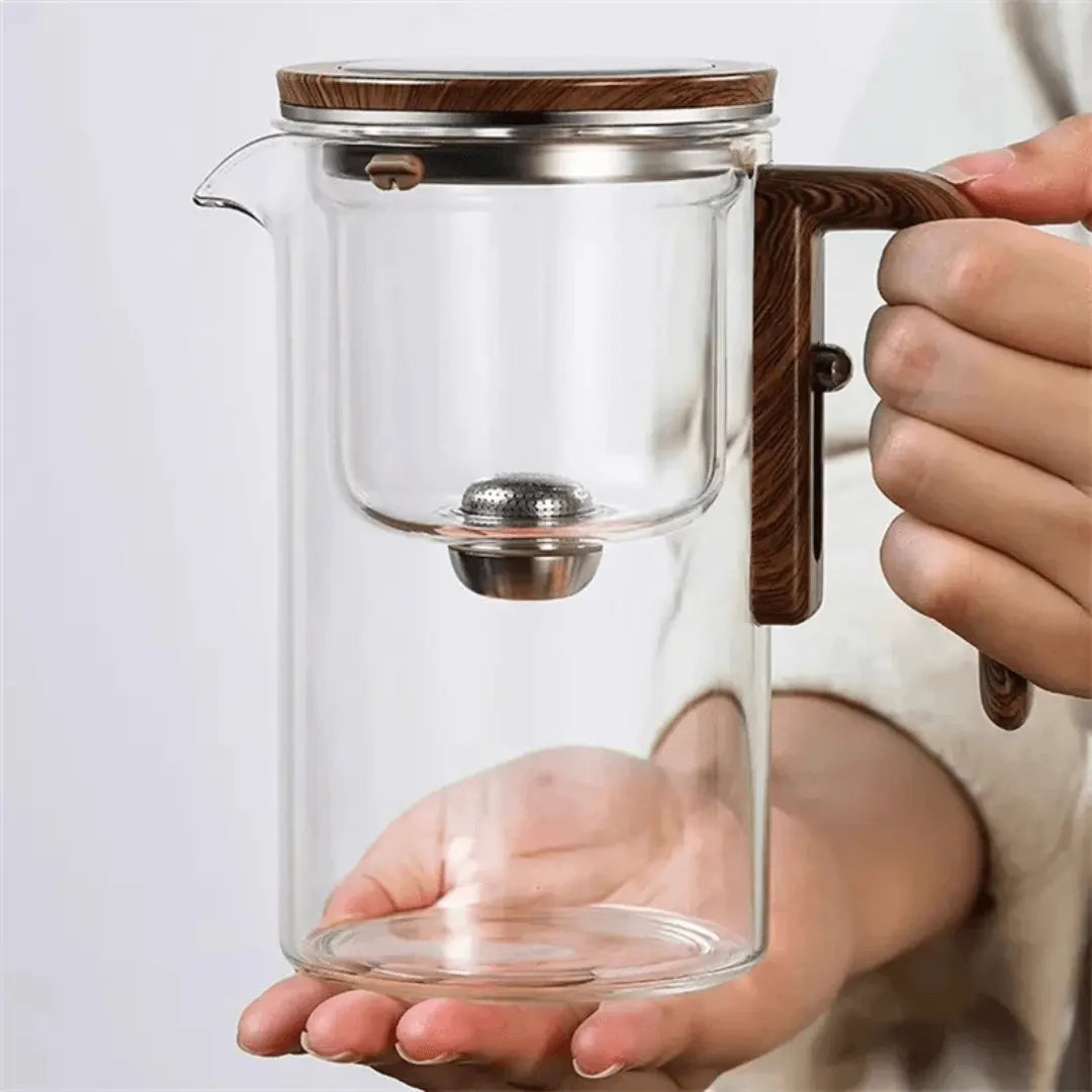 ClearBrew – Elegant Gjennomsiktig Tekanne for Kaffe & Te Luvikno