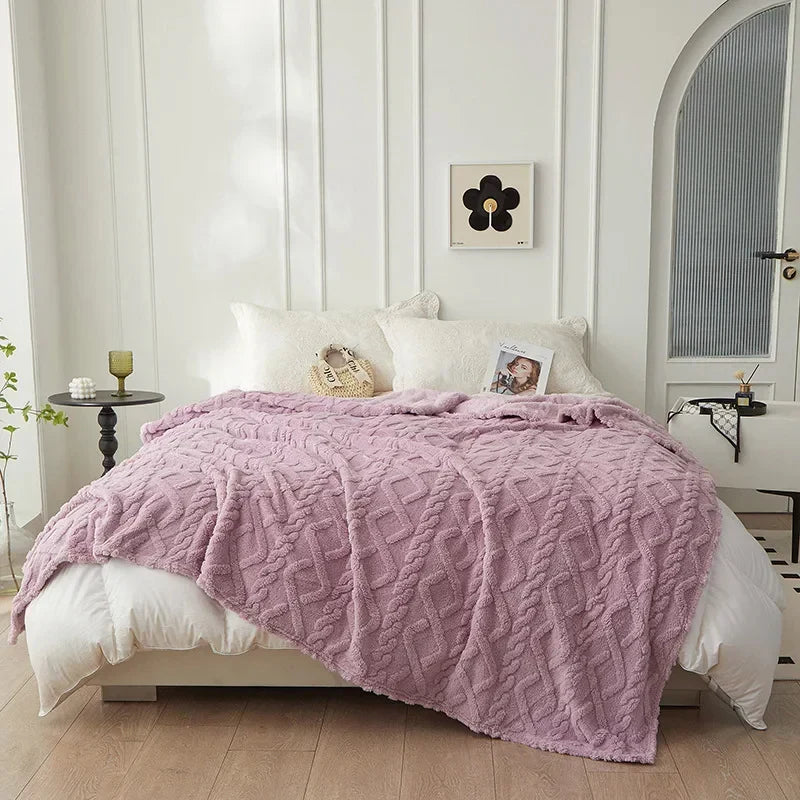 Luksus Lambswool TEppe for Soverom Luvikno