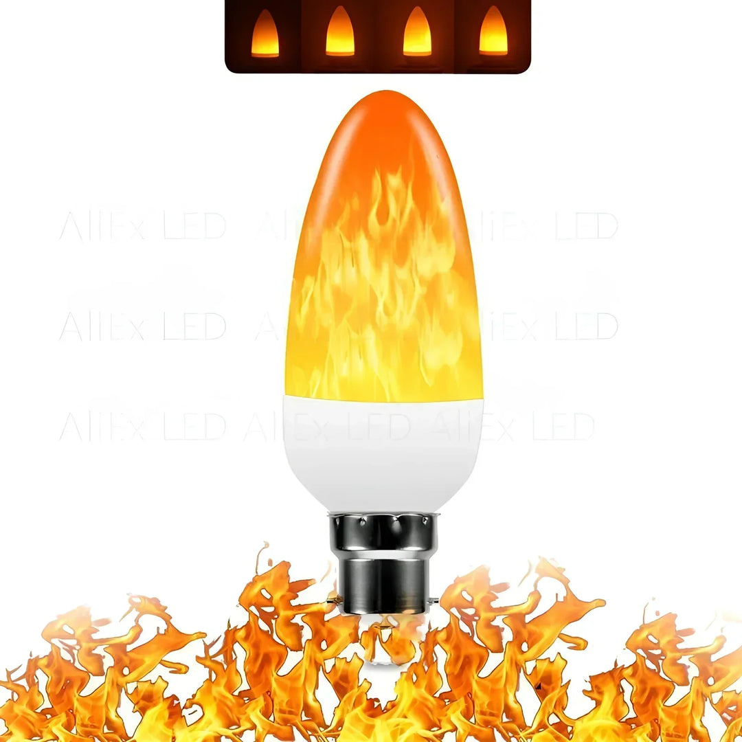 Luvikno | Flammeeffektlampe – 9W LED-lampe med realistisk flammeglød