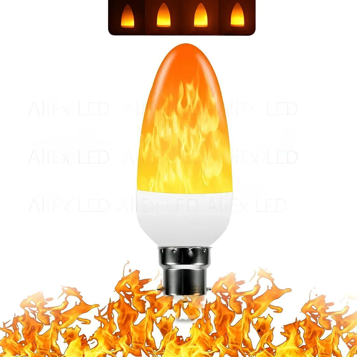Luvikno | Flammeeffektlampe – 9W LED-lampe med realistisk flammeglød
