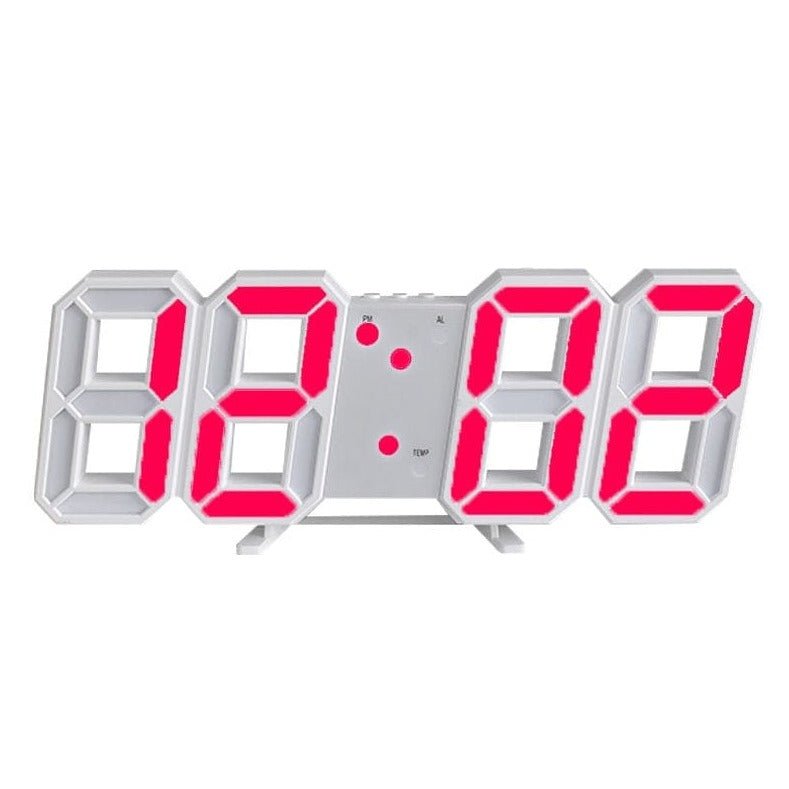 GlowLuxe - Stilfull 3D LED Veggklokke | Luvikno