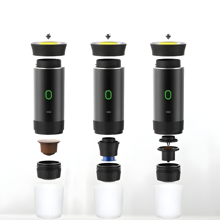 3i1 Bærbar Espressomaskin Elektrisk Kaffebrewer Reiserbrygger Luvikno
