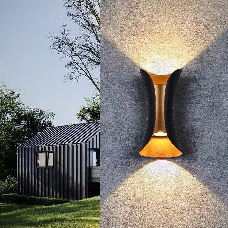 Stilig LED vegglampe for utendørs - Moderne og vanntett | Luvikno