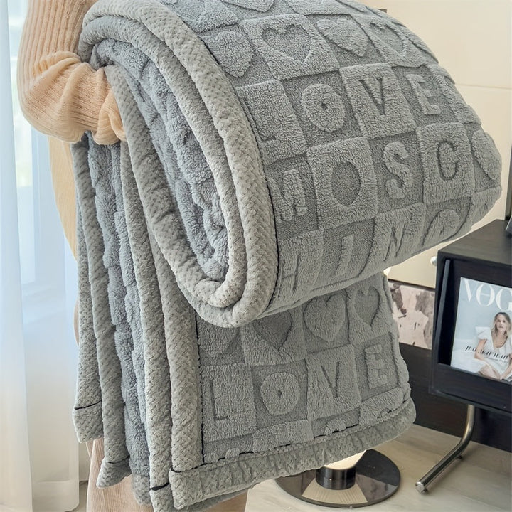 CozyCoral – Luksus Fleece-teppe for Alle Årstider Luvikno