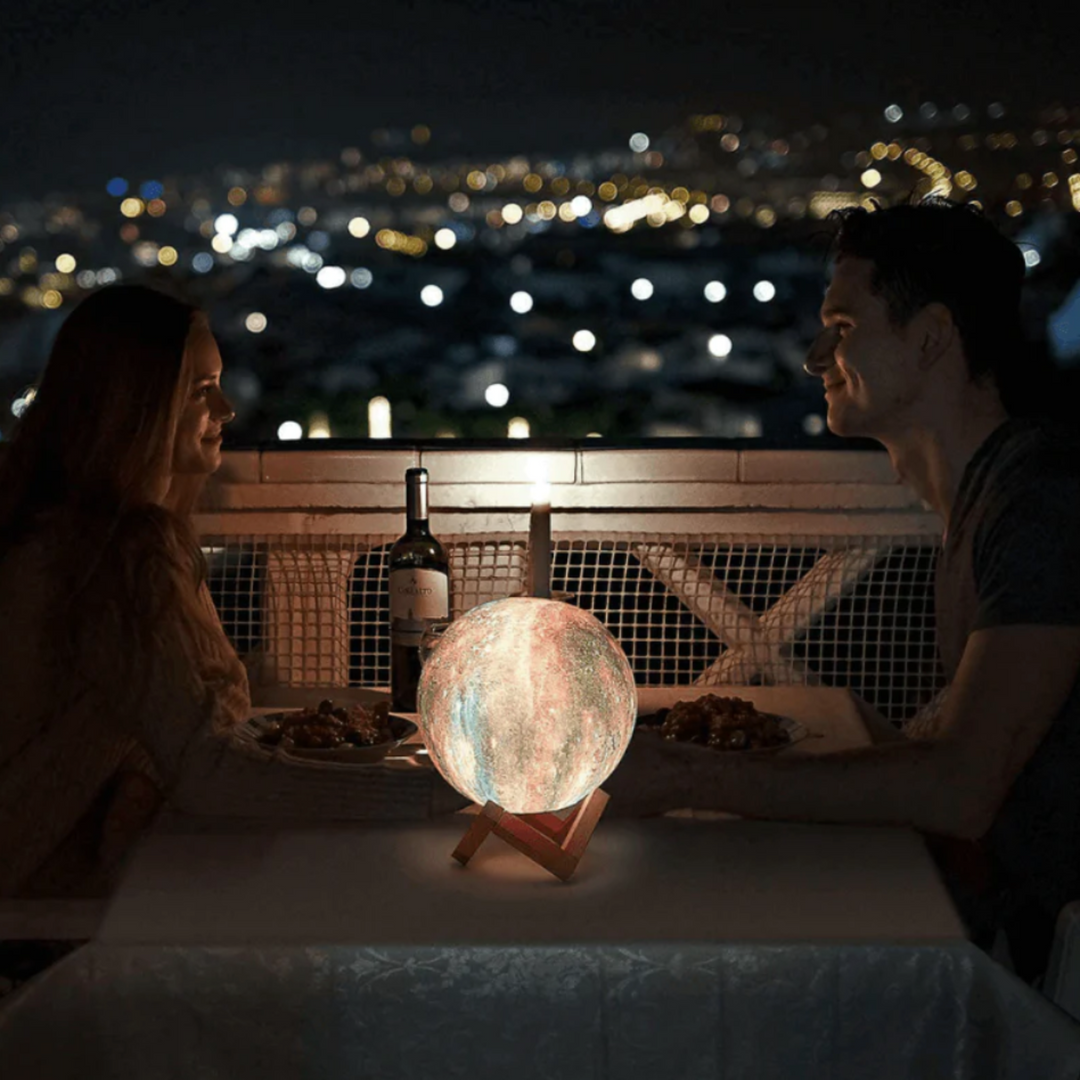 Galaxy Moon Lamp Luvikno