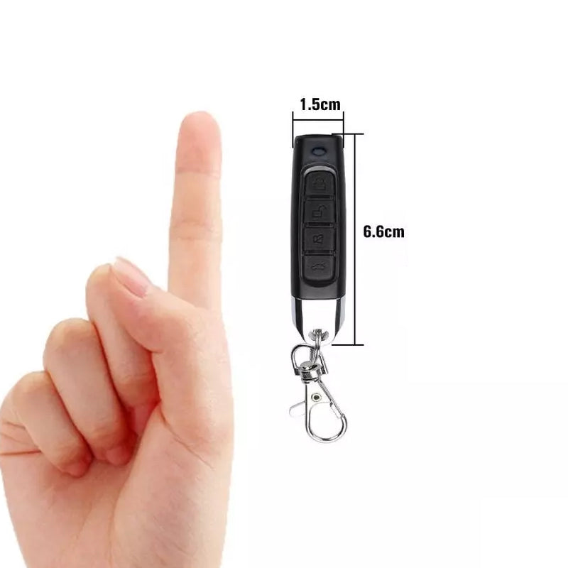 Fjernkontroll-duplikator 433 MHz – 4-kanals universalfjernkontroll med nøkkelring