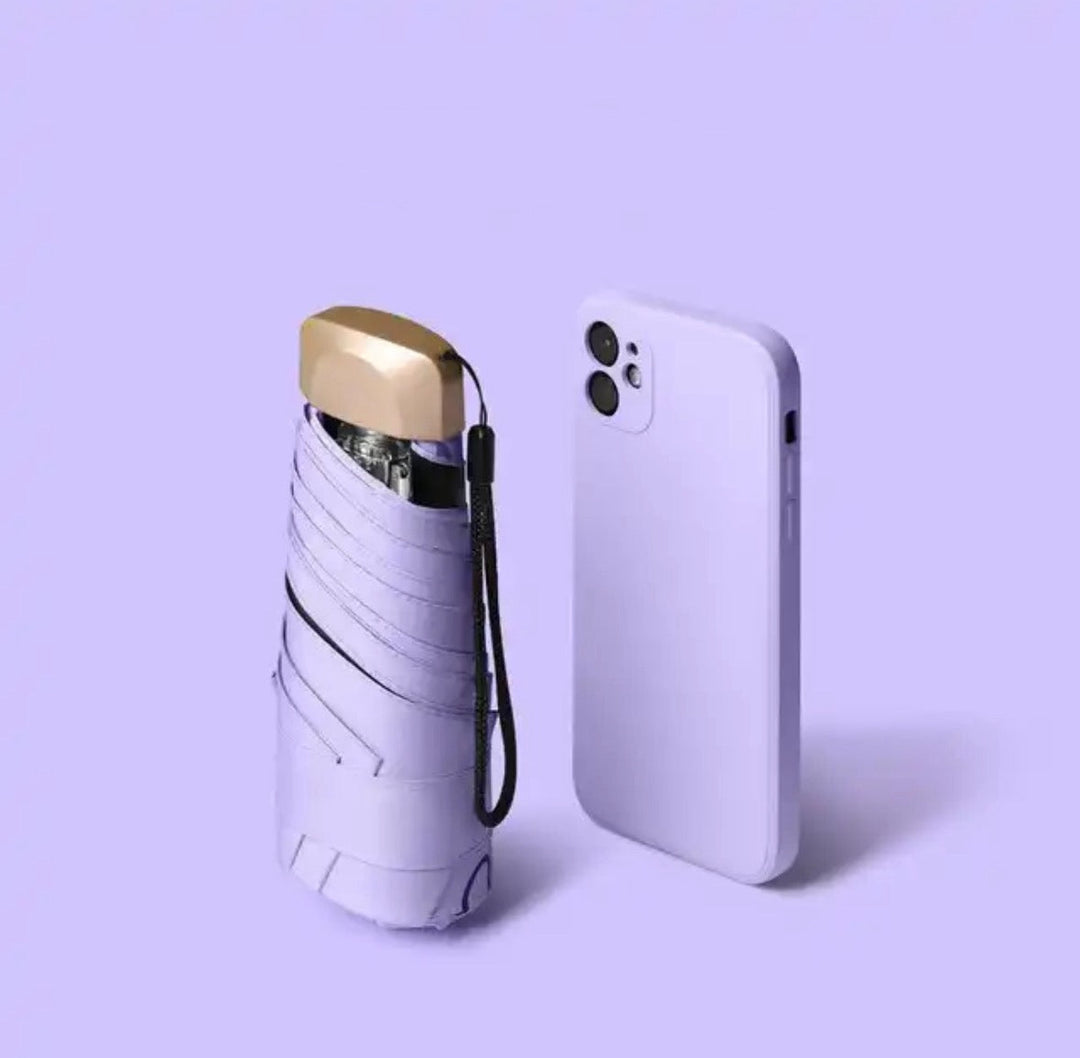 Mini Pocket Paraply UV Beskyttelse Kompakt | Luvikno