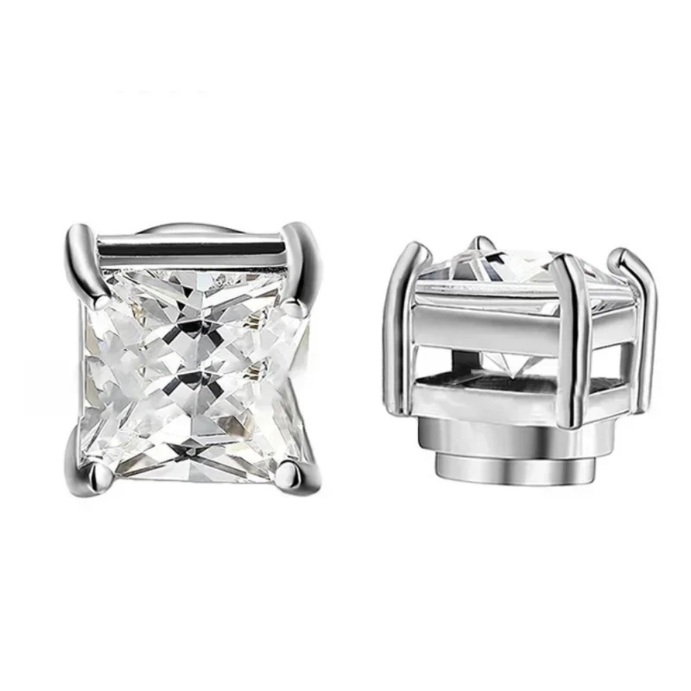 Premium Unisex Magnetisk Krystall Design Stud Øredobber Luvikno