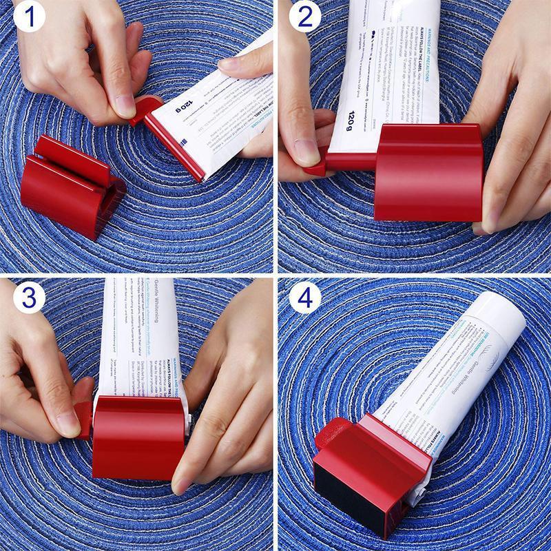 Tannkremholder for rullende tube tannkremdispenser | Luvikno