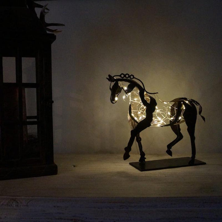 Hollow Metal Horse Ornament | Luvikno