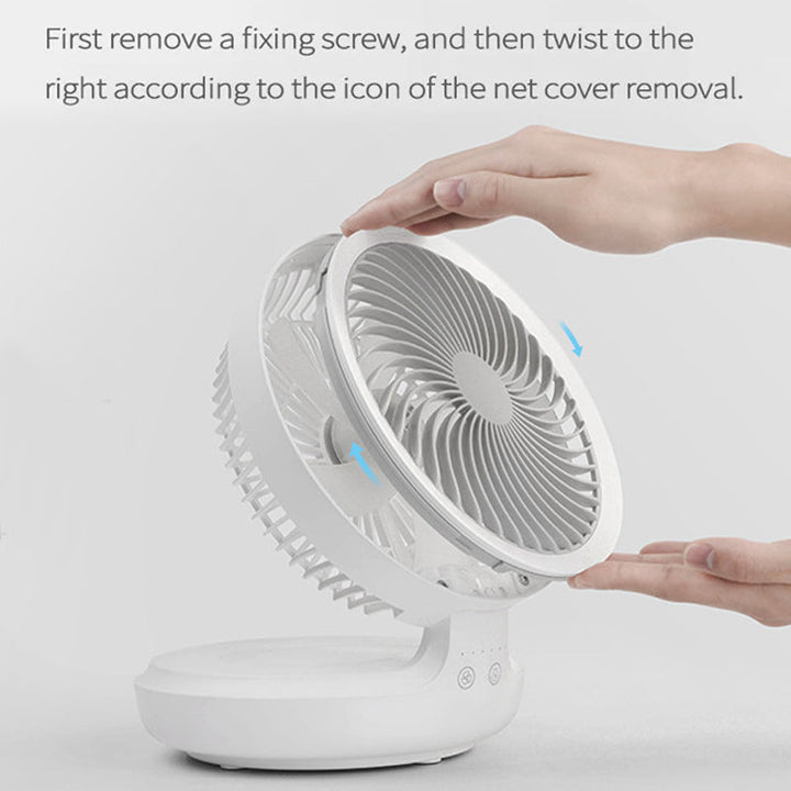 Foldbar skrivebordsvifte | Luvikno