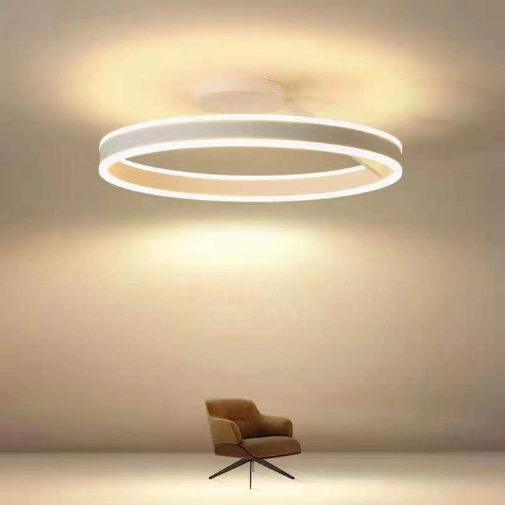 Luvikno | RadiantGlimmer Taklampe - Luksuriøs gull LED-belysning med metallelementer