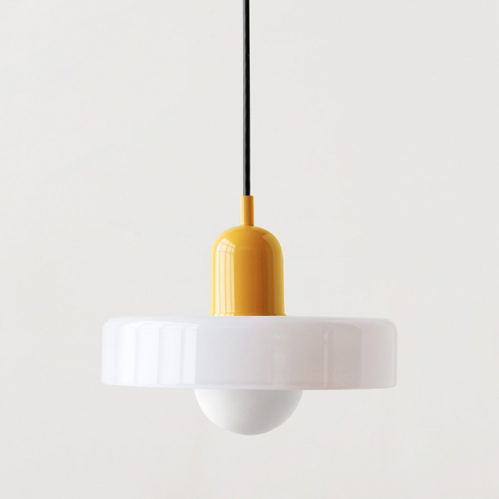 Farget glass pendellampe - BauLume | Luvikno