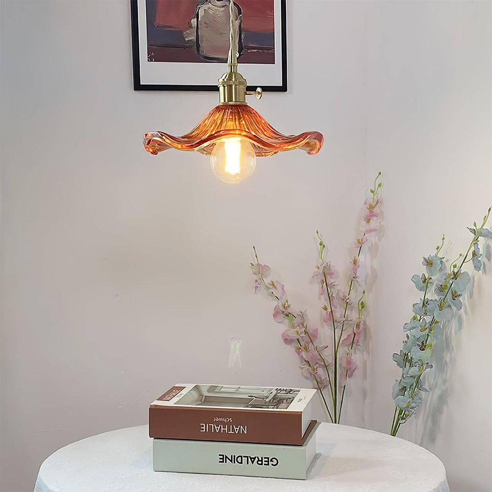 Trendy Hibiscus Flower Pendant Lamp - FlowerLite | Luvikno