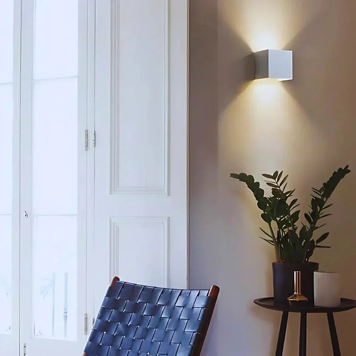 Moderne svart aluminium vegglampe Luvikno