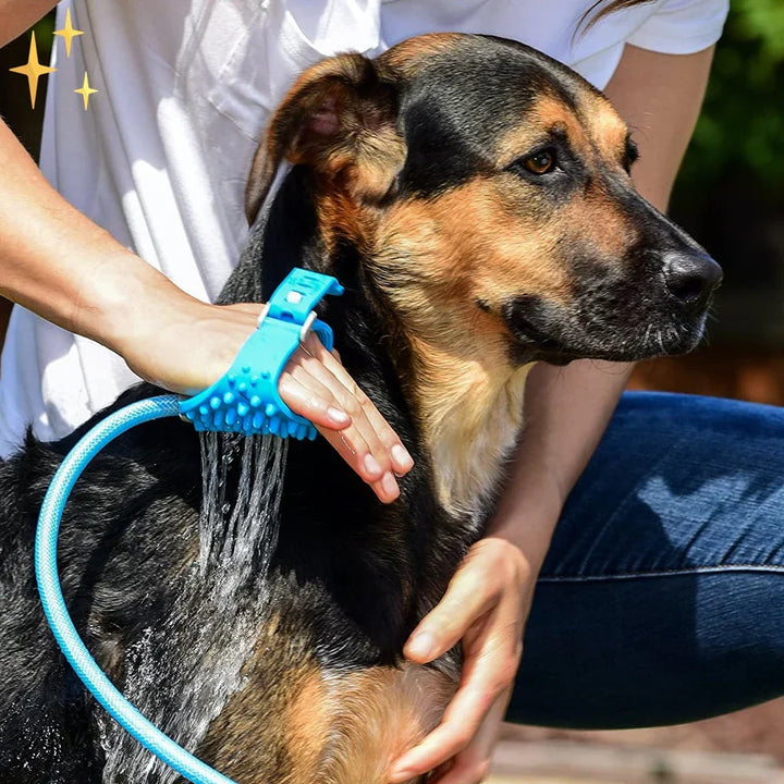 PetClean Hanske med Integrert Børste og SlangefesteLuvikno