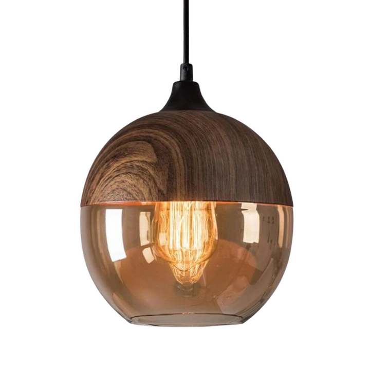 Stilig skandinavisk tre taklampe - NordLuna | Luvikno