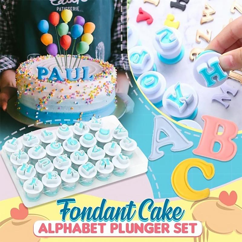 Alphabet Fondant Plunger Cutter | Luvikno