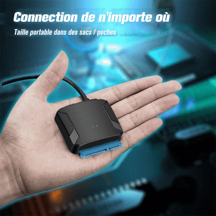 USB 3.0 til SATA III Hard Drive Adapter | Luvikno