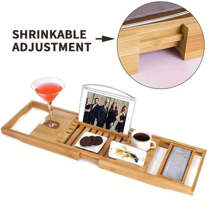 Premium Bamboo Utvidbart Badekarbrett Luvikno