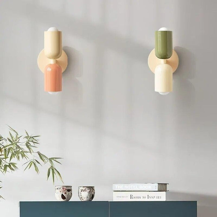 Luvikno | Vegglamper Moderne Glass Dobbel Skygge Lampe