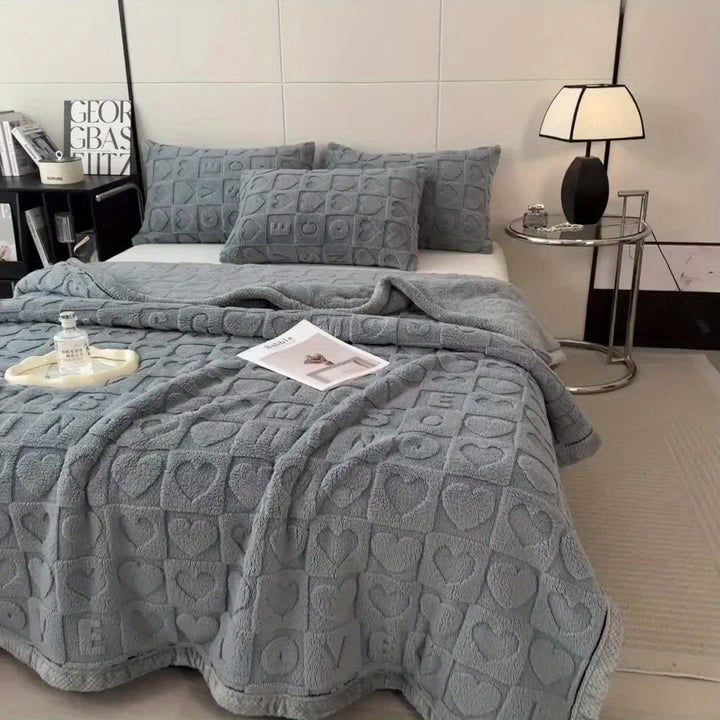 CozyCoral – Luksus Fleece-teppe for Alle Årstider Luvikno