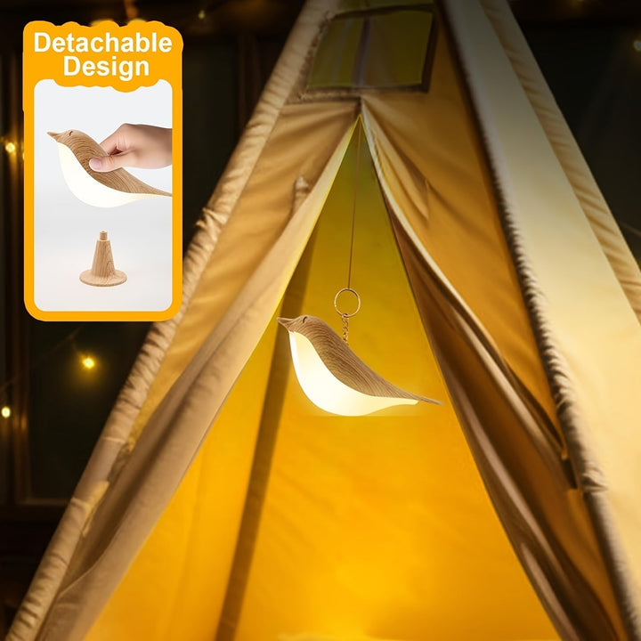 BrightNest - USB LED Fugl Bordlampe med Touch Luvikno