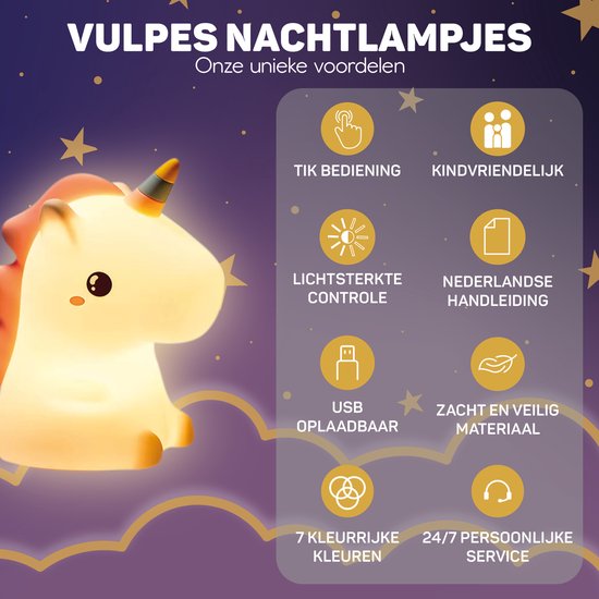 Unicorn Night Light - DreamCrest | Luvikno
