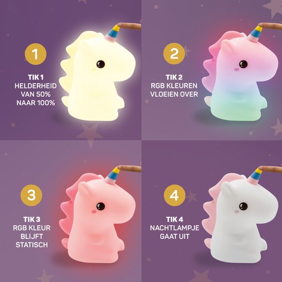 Unicorn Nattlys - DreamCrest | Luvikno