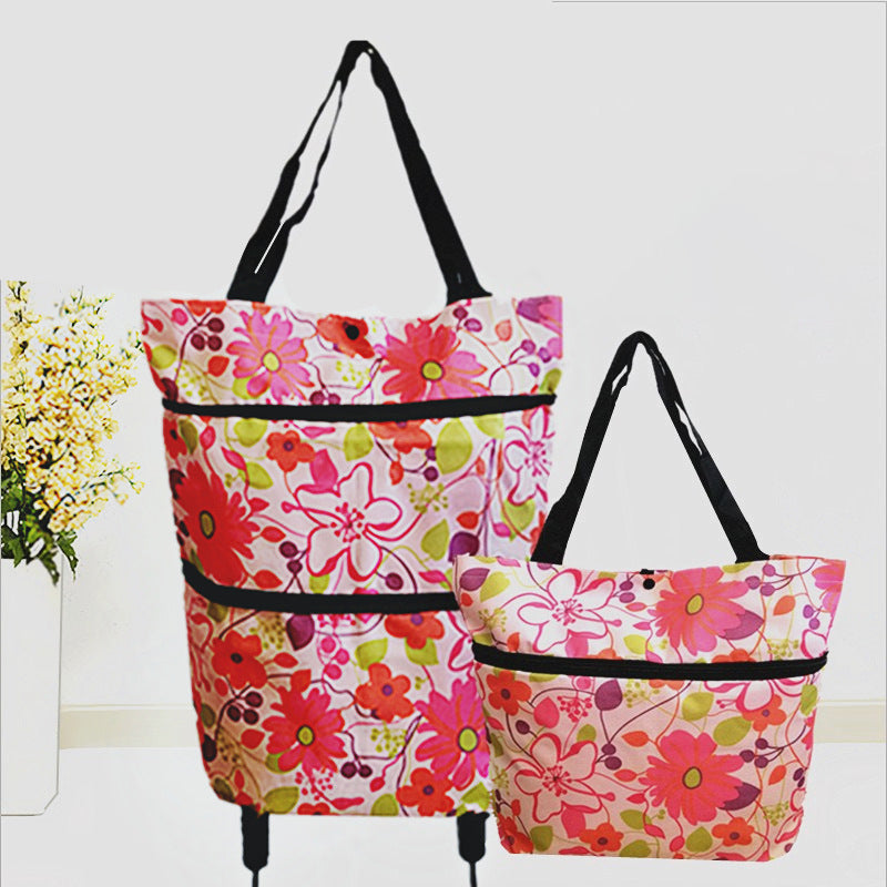 Foldbar Handlebag med Hjul | Luvikno